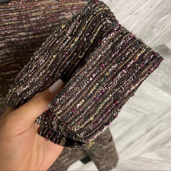 Lafayette 148 | Metallic Tweed Leather Blazer 10 - Picture 7 of 7